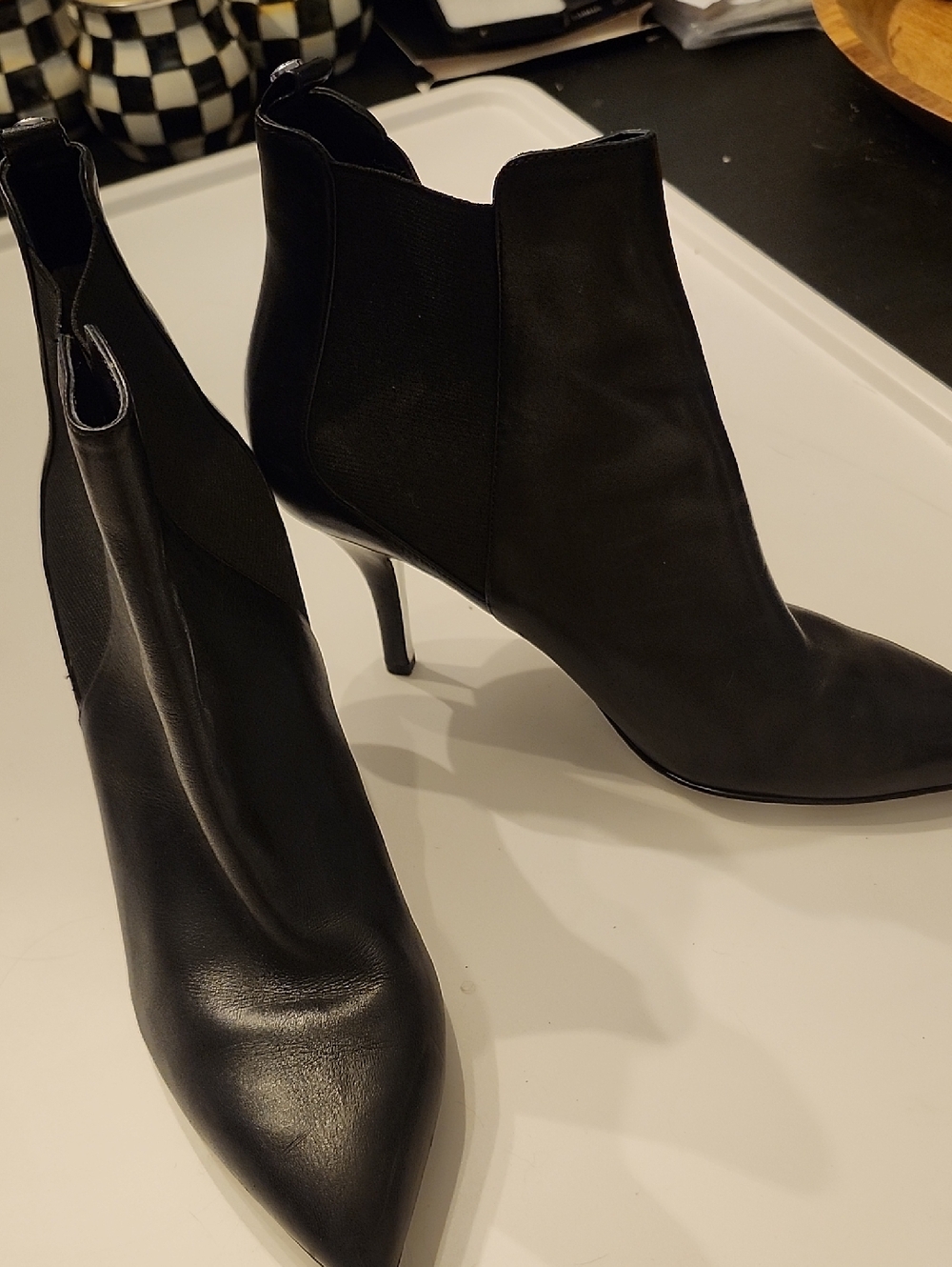 Michael Kors Black Pointed Toe Ankle Booties